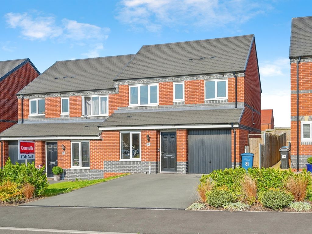 3 bed semidetached house for sale in Bridgeman Way, Lichfield WS14, £