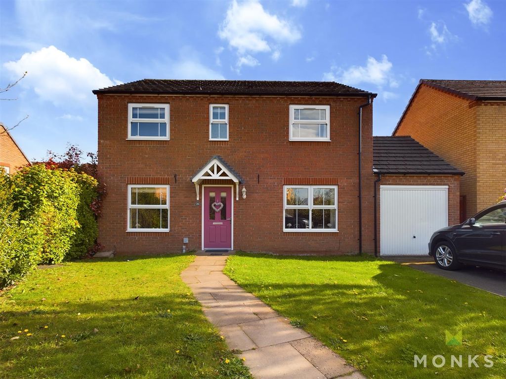 4 bed detached house for sale in Oakley Meadow, Wem, Shrewsbury SY4