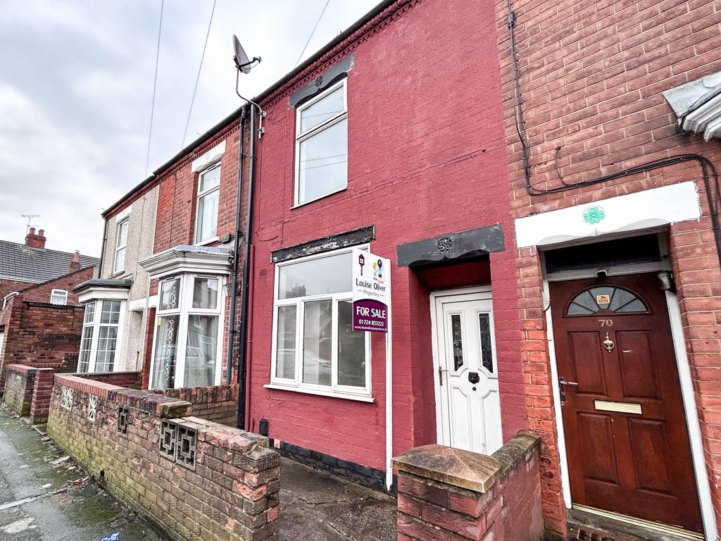 3 bed terraced house for sale in Burke Street, Scunthorpe DN15, £85,000