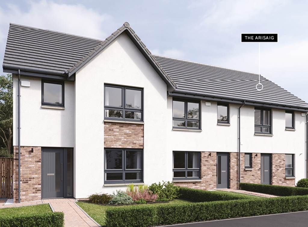 New home, 3 bed terraced house for sale in Eaglesham Road, Jackton G75