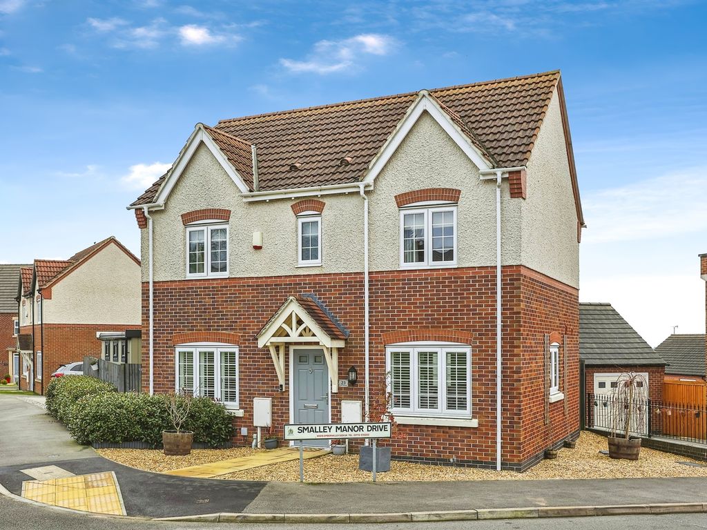 3 bed detached house for sale in Lowe Avenue, Smalley, Ilkeston DE7, £