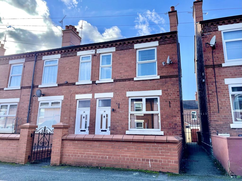 2 bed end terrace house for sale in Bernard Road, Wrexham LL13, £