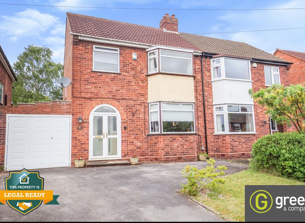 3 bed semidetached house for sale in Springfield Crescent, Walmley