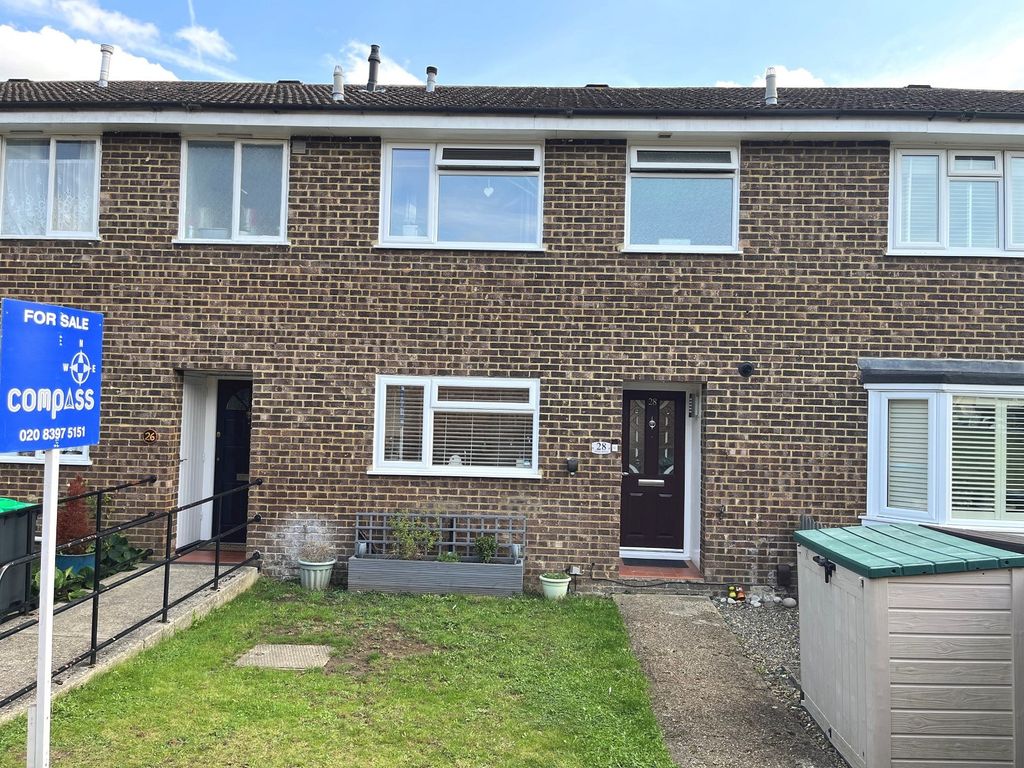 3 bed terraced house for sale in Drake Road, Chessington, Surrey. KT9