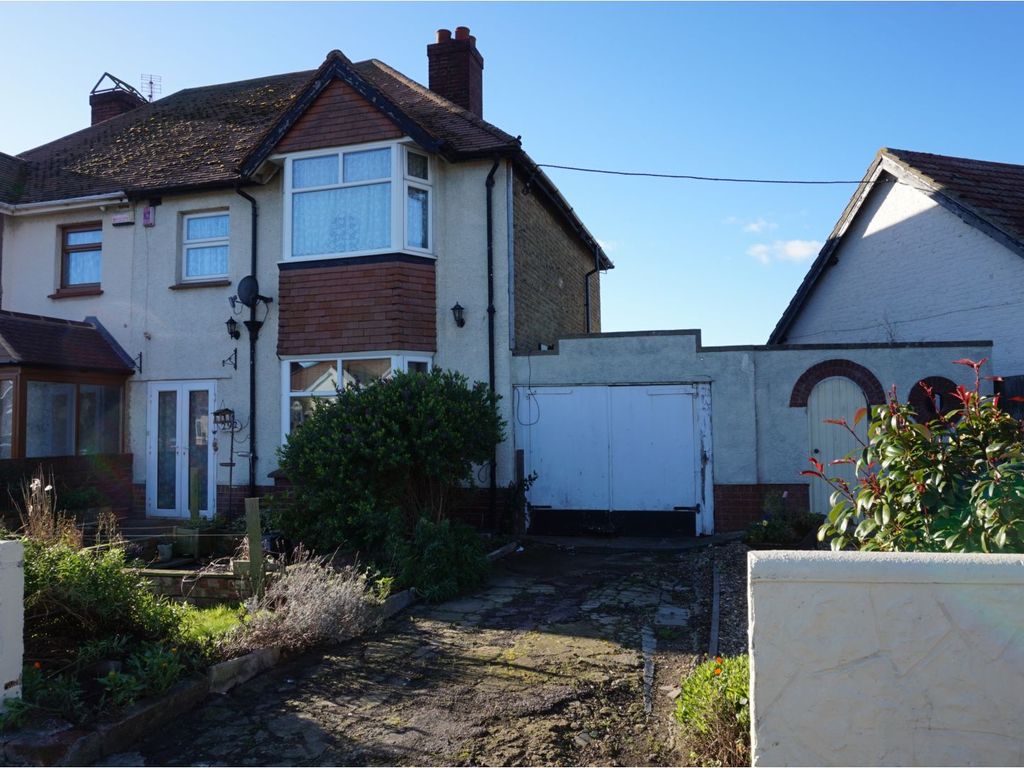 3 bed semidetached house for sale in Margate Road, Ramsgate CT12, £