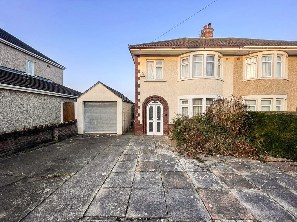 3 bed semidetached house for sale in Ball Road, Llanrumney, Cardiff
