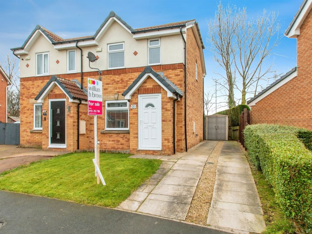 2 bed semidetached house for sale in Bidder Drive, East Ardsley