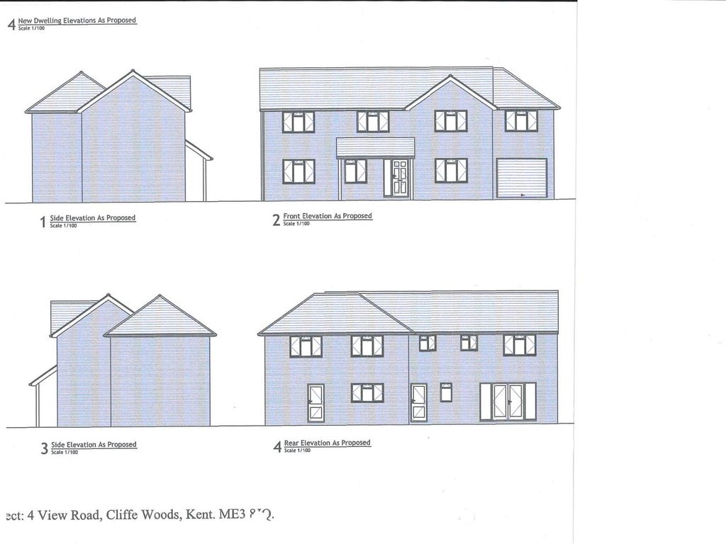 Land for sale in 4 View Road, Cliffe Woods, Rochester ME3, £250,000