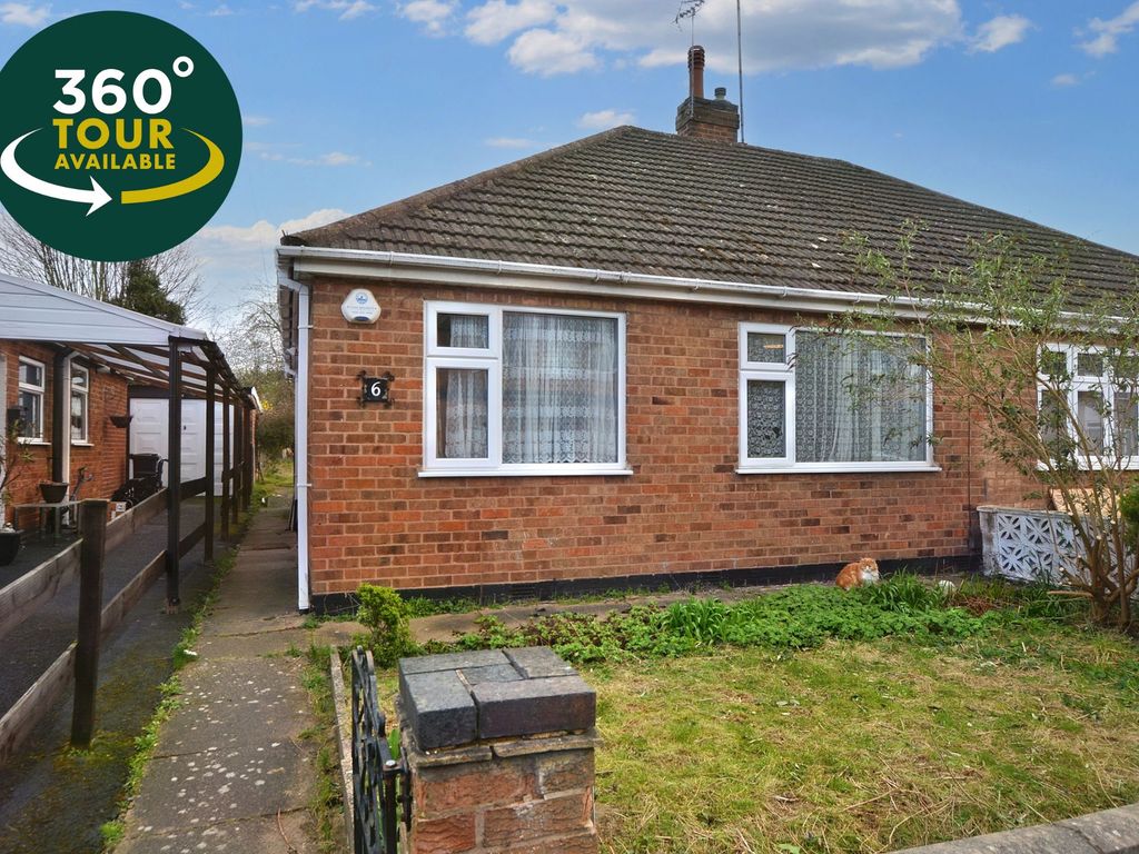 2 bed semidetached bungalow for sale in Bradgate Drive, Wigston