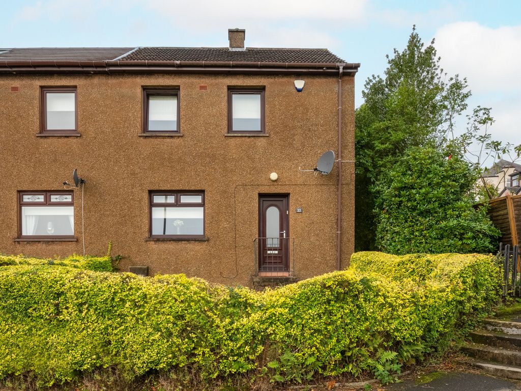 2 bed semidetached house for sale in Hillend Place, Greenock PA15, £