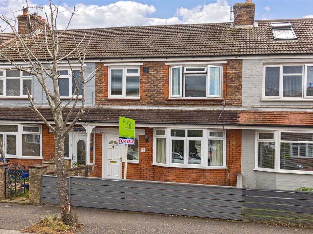 3 bed terraced house for sale in Chancton View Road, Worthing BN11, £