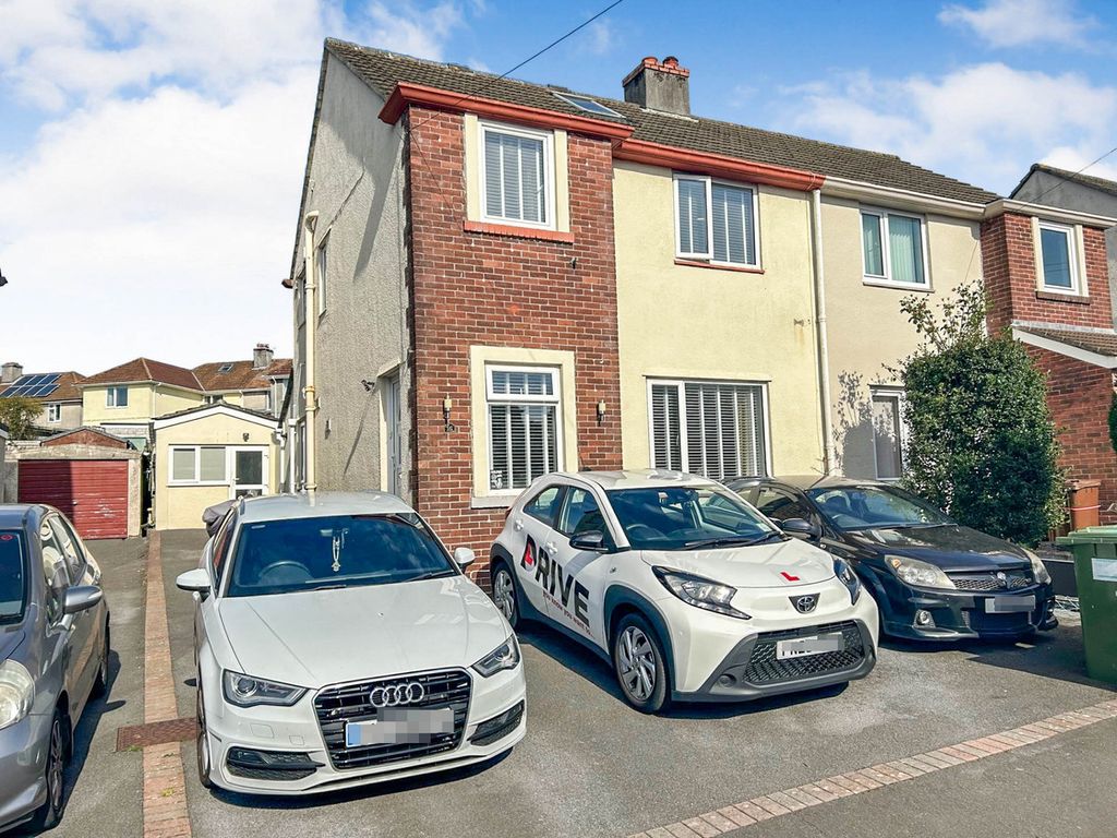 4 bed semidetached house for sale in Seymour Road, Plymouth PL7, £