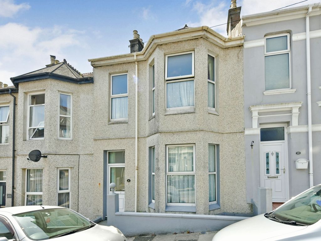3 bed terraced house for sale in Durham Avenue, Plymouth PL4, £220,000