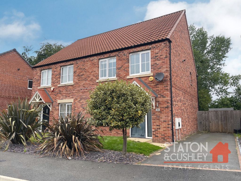 3 bed semidetached house for sale in Kingfisher Way, Ollerton NG22