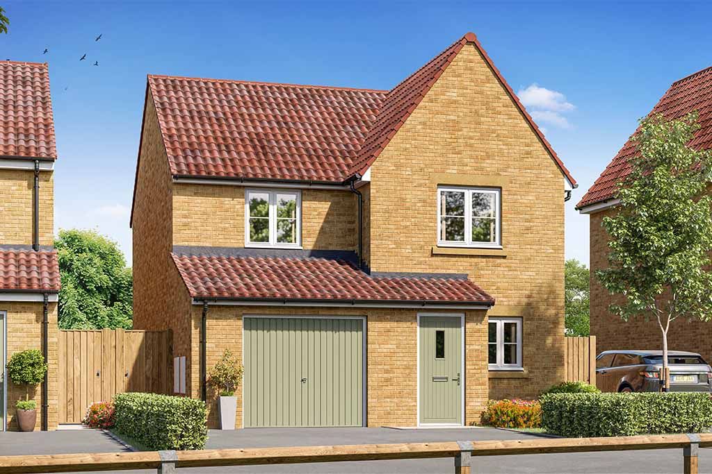 New home, 3 bed detached house for sale in "The Staveley" at Foxby Hill