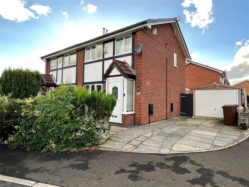 3 bed semidetached house for sale in Riverbank Drive, Bury, Greater