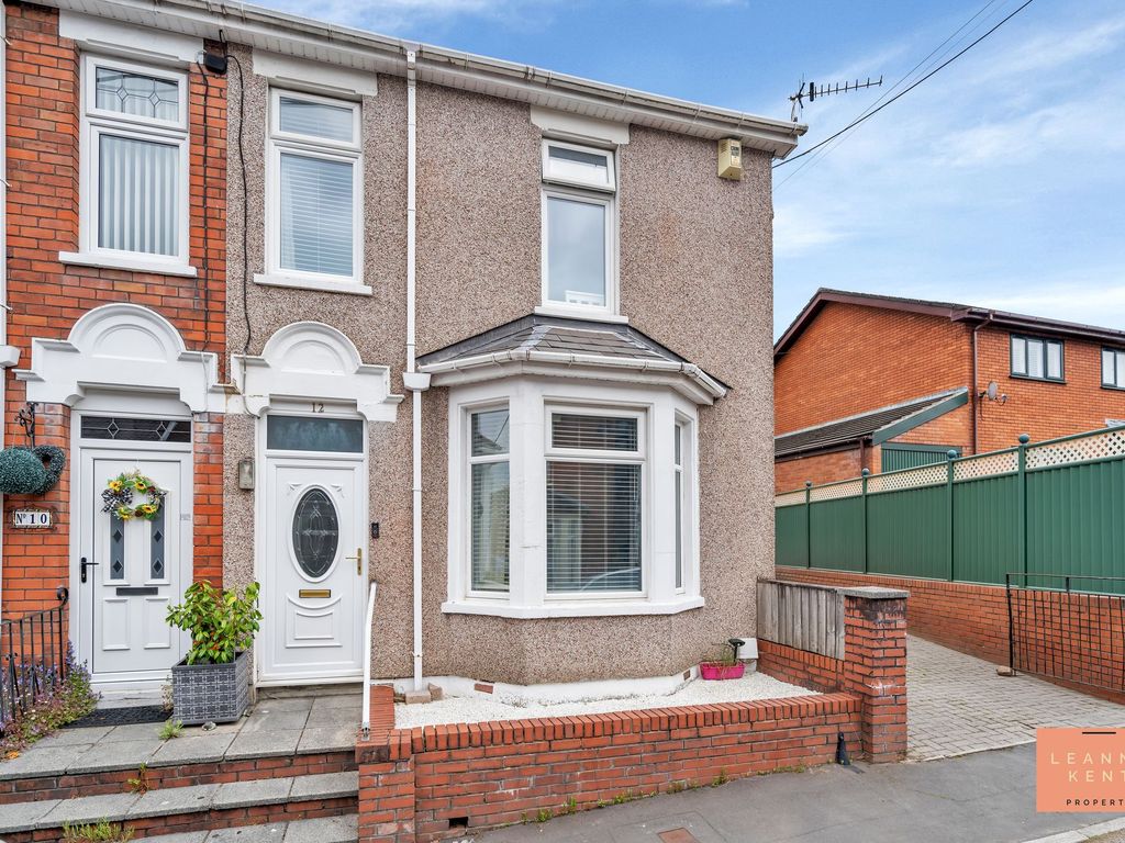 3 bed semidetached house for sale in Priory Street, Risca NP11, £