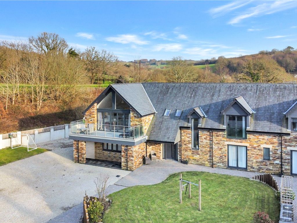 4 bed detached house for sale in River Fowey Retreat, Lower Polscoe, Lostwithiel, Cornwall PL22