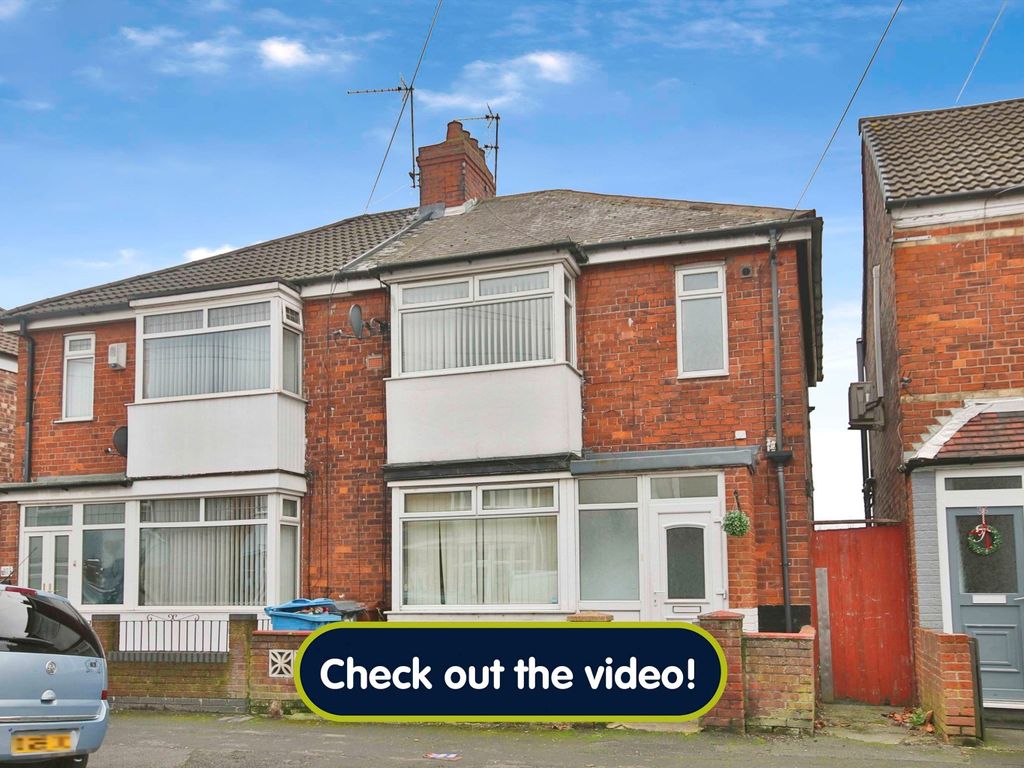 3 bed semidetached house for sale in Monmouth Street, Hull HU4, £