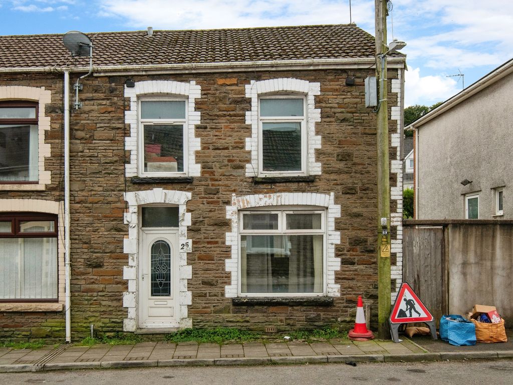 3 bed end terrace house for sale in Maiden Street, Maesteg CF34, £