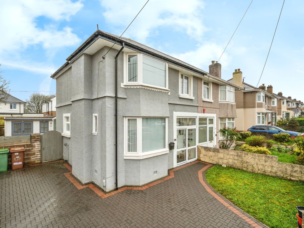 3 bed semidetached house for sale in Kings Road, Higher St. Budeaux, Plymouth, Devon PL5, £