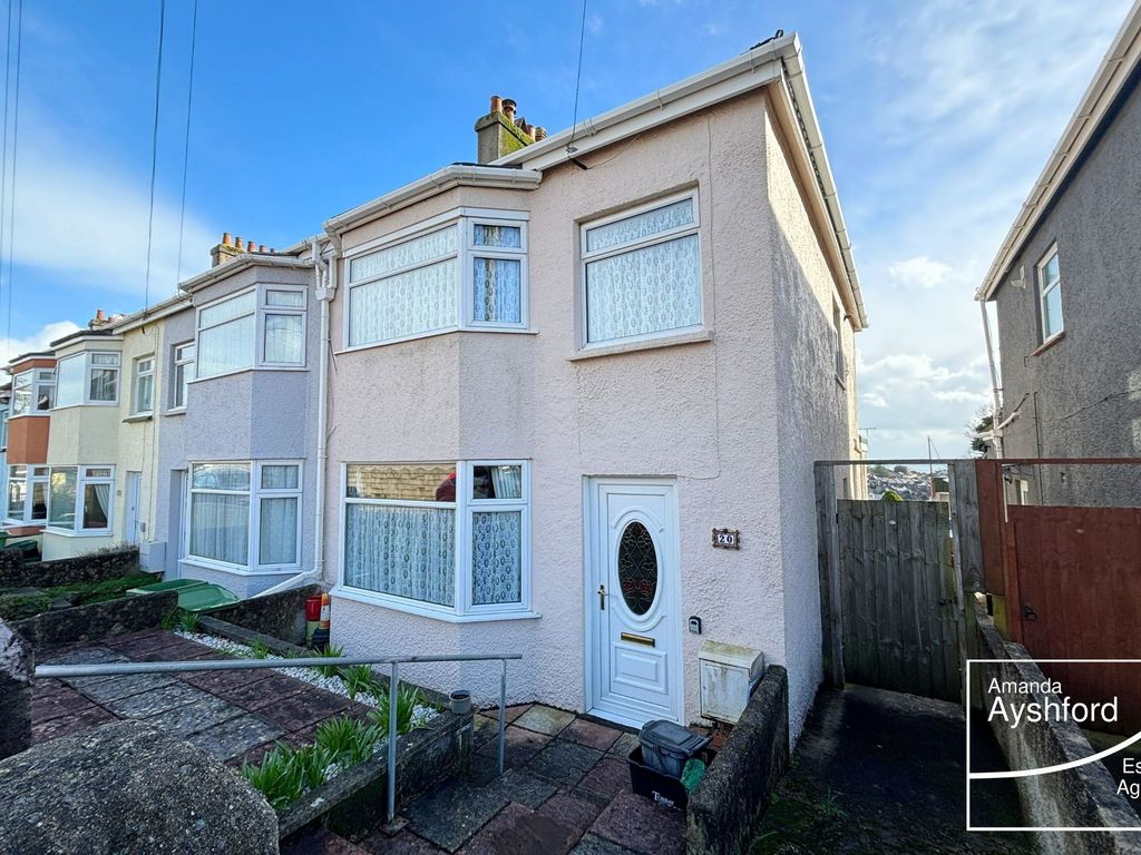 3 bed end terrace house for sale in Main Avenue, Torquay TQ1, £225,000