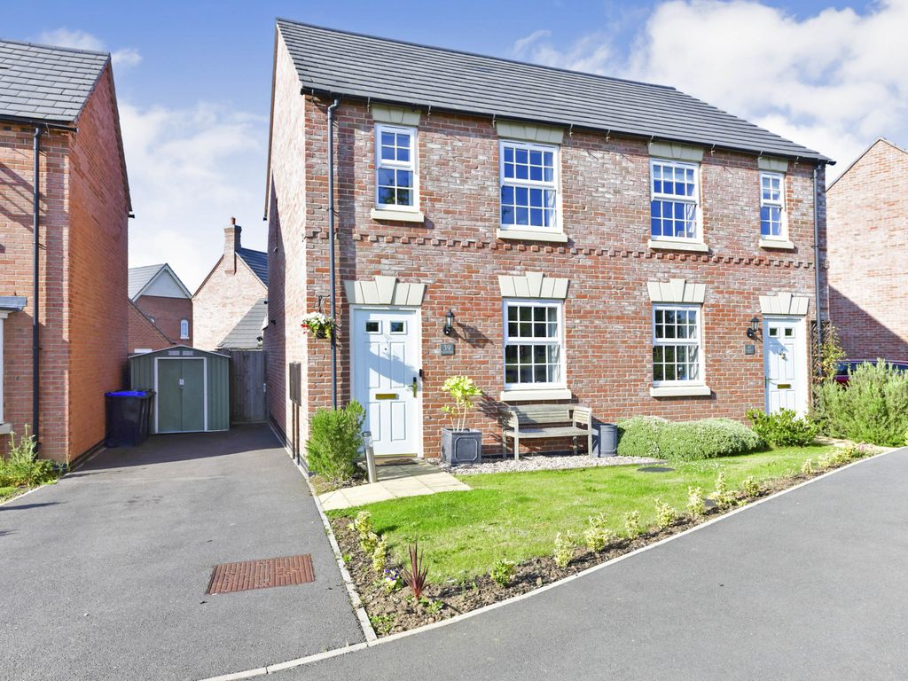 2 bed semidetached house for sale in Eaglestone Drive, West Haddon NN6