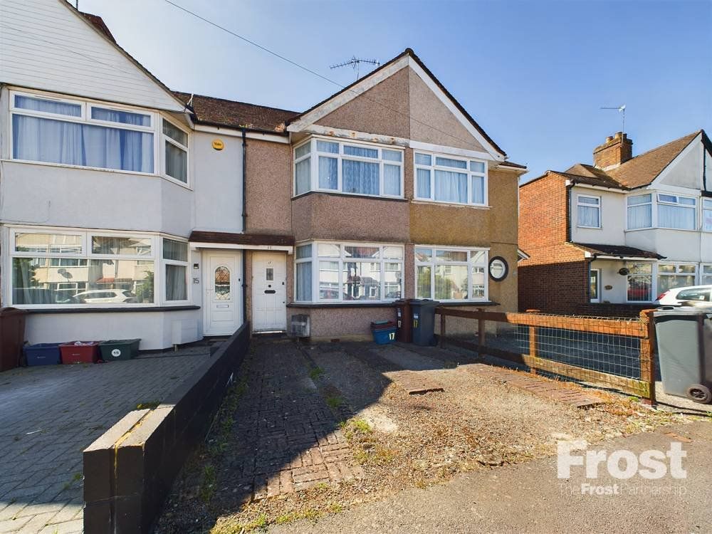 2 bed terraced house for sale in Camrose Avenue, Feltham TW13, £425,000