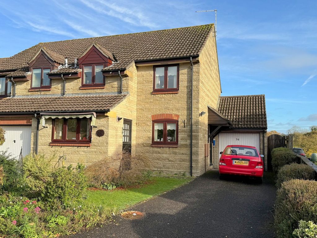 3 bed semidetached house for sale in Bruton, Somerset BA10, £295,000