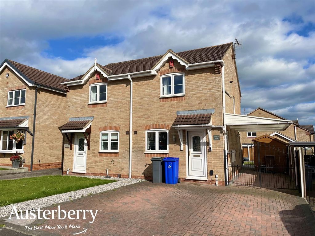2 bed semidetached house for sale in Amblecote Drive, Meir Hay, Stoke