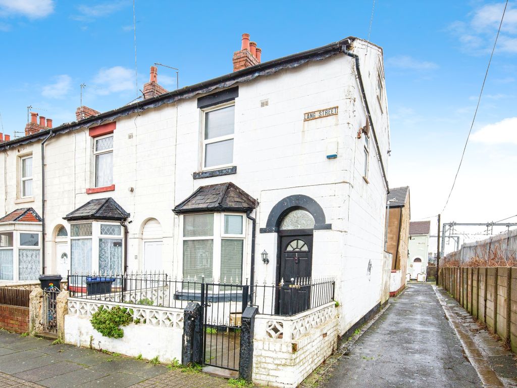 3 bed end terrace house for sale in Lang Street, Blackpool, Lancashire