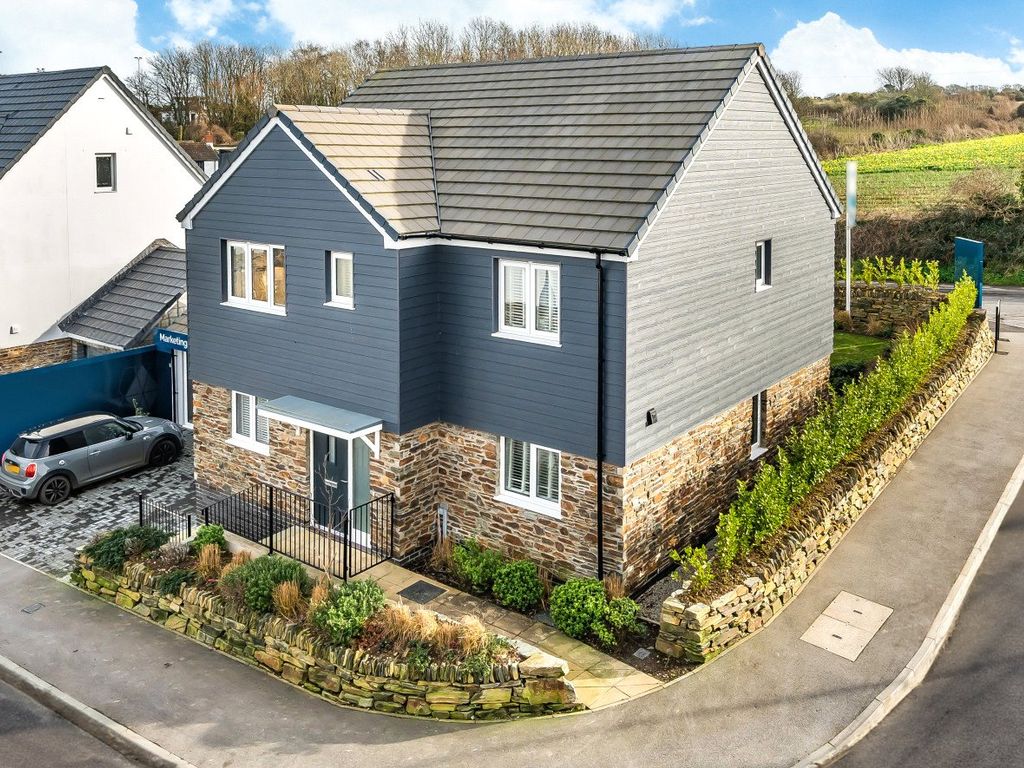 New home, 4 bed detached house for sale in Long Croft Crescent, Hayle