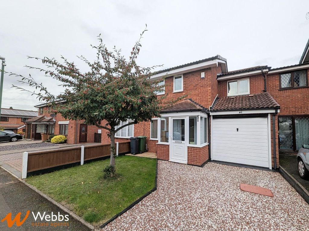 3 bed terraced house to rent in Rischale Way, Rushall, Walsall WS4, £