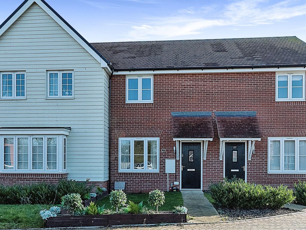 2 bed terraced house for sale in Oxlip Way, Stowupland, Stowmarket IP14