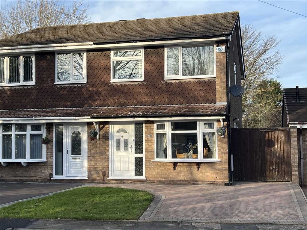3 bed semidetached house for sale in Thetford Gardens, Wednesfield, Wolverhampton WV11, £