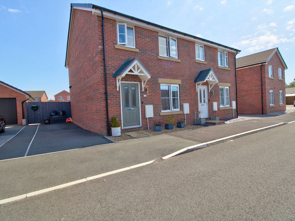 3 bed semidetached house for sale in Bryn Healey, Coity, Bridgend CF35