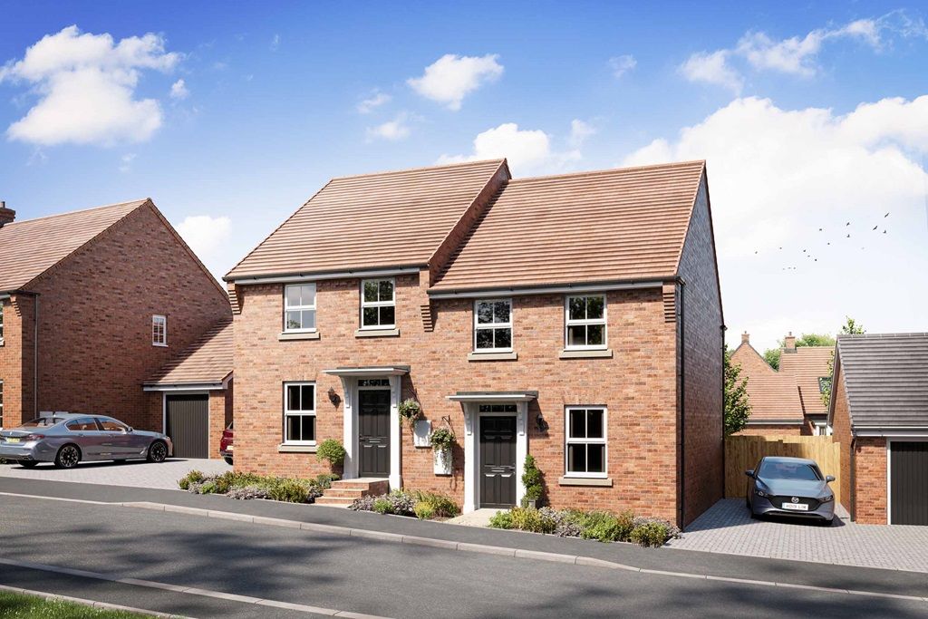 New home, 3 bed semidetached house for sale in "Ashurst" at Tingewick Road, Buckingham MK18