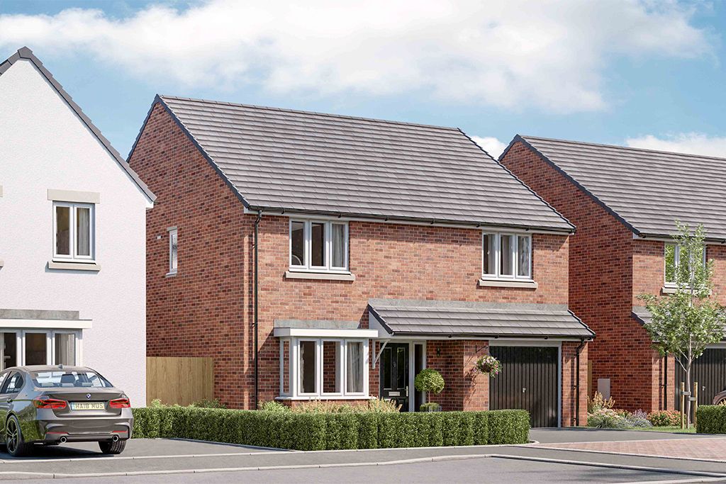 New home, 4 bed detached house for sale in "The Clumber" at Beacon Lane