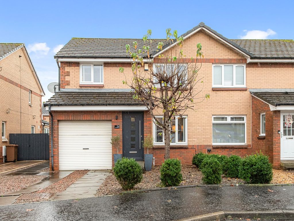 3 bed semidetached house for sale in Fern Lea Grove, Carronshore