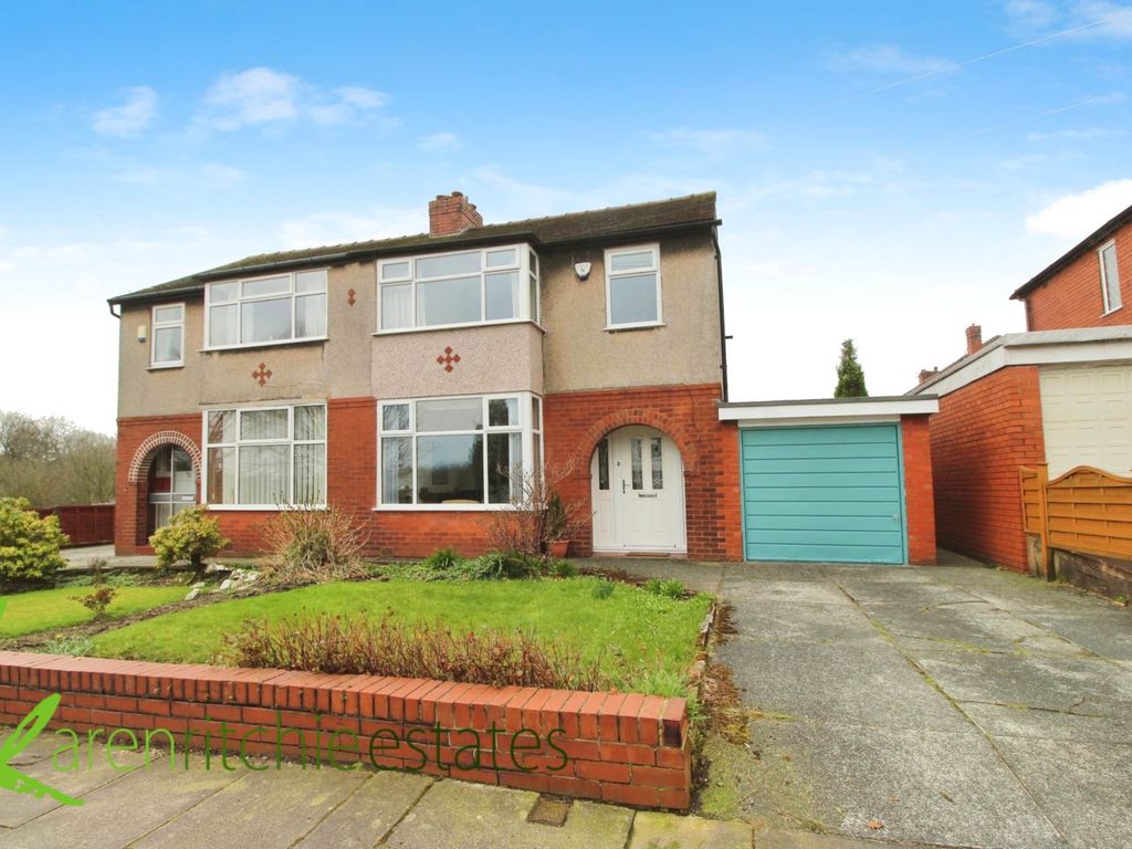 3 bed semidetached house for sale in Moorside Avenue, Bolton BL1, £