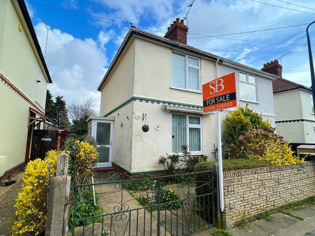 2 bed semidetached house for sale in Looe Road, Old Felixstowe