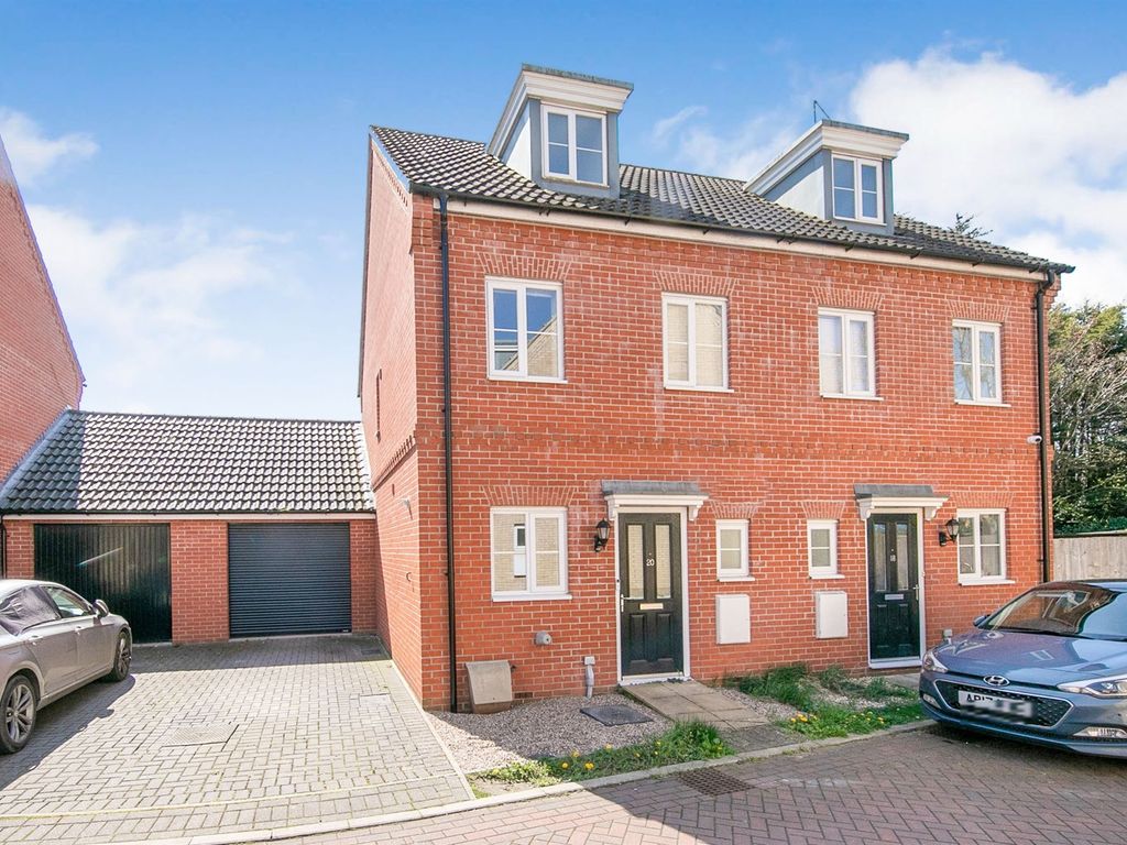 3 bed semidetached house for sale in Malkin Close, Ipswich IP1 Zoopla