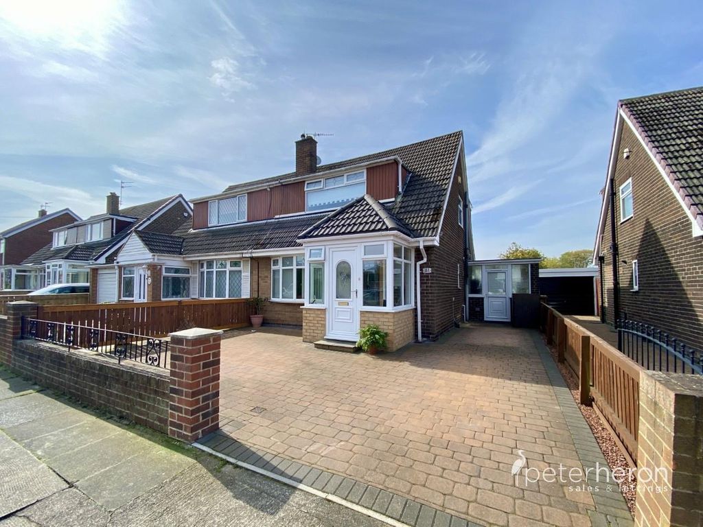 2 bed semidetached house for sale in Warwick Drive, East Herrington