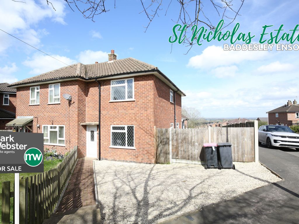 2 bed semidetached house for sale in St. Nicholas Estate, Baddesley Ensor, Atherstone CV9, £