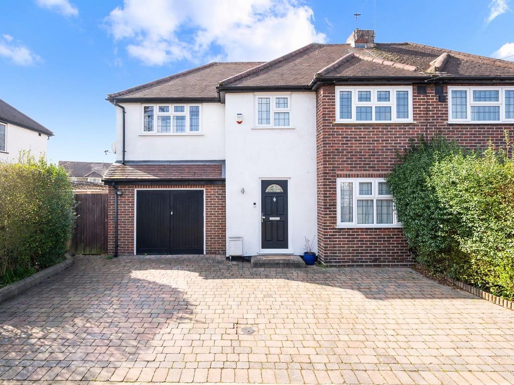 4 bed semidetached house for sale in The Hawthorns, Ewell, Epsom KT17