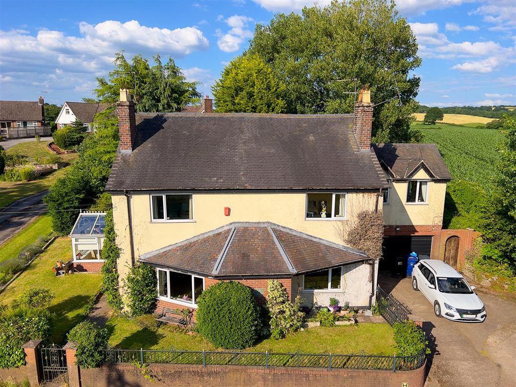 4 bed detached house for sale in Main Road, Wrinehill, North