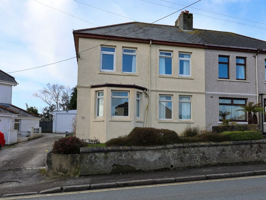 4 bed semidetached house for sale in Slades Road, St Austell PL25, £