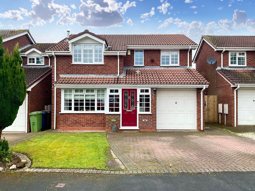 4 bed detached house for sale in Bakewell Drive, Stone ST15, £350,000