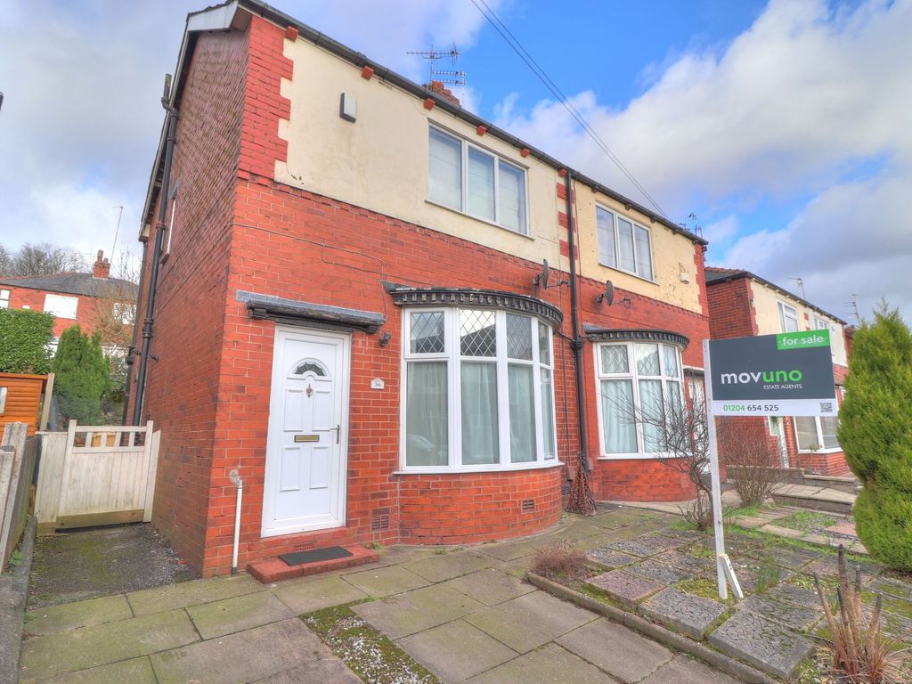 2 bed semidetached house for sale in Orwell Road, Bolton BL1, £170,000