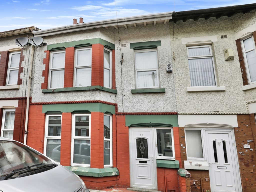 3 bed terraced house for sale in Durban Road, Liverpool L13, £135,000